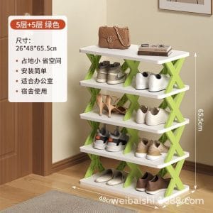Double Sided 5 Layer Shoe Rack